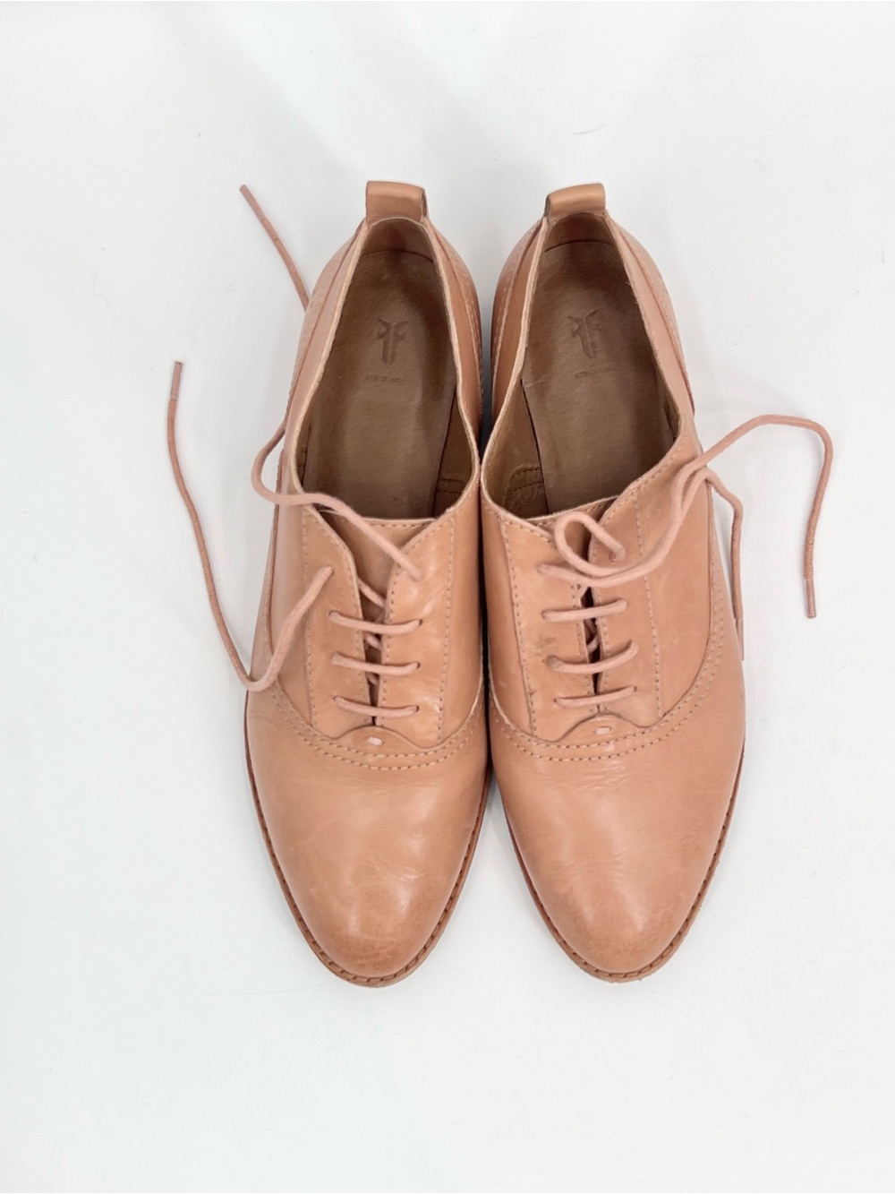 Frye Grave Oxford leather blush leather shoes 8M